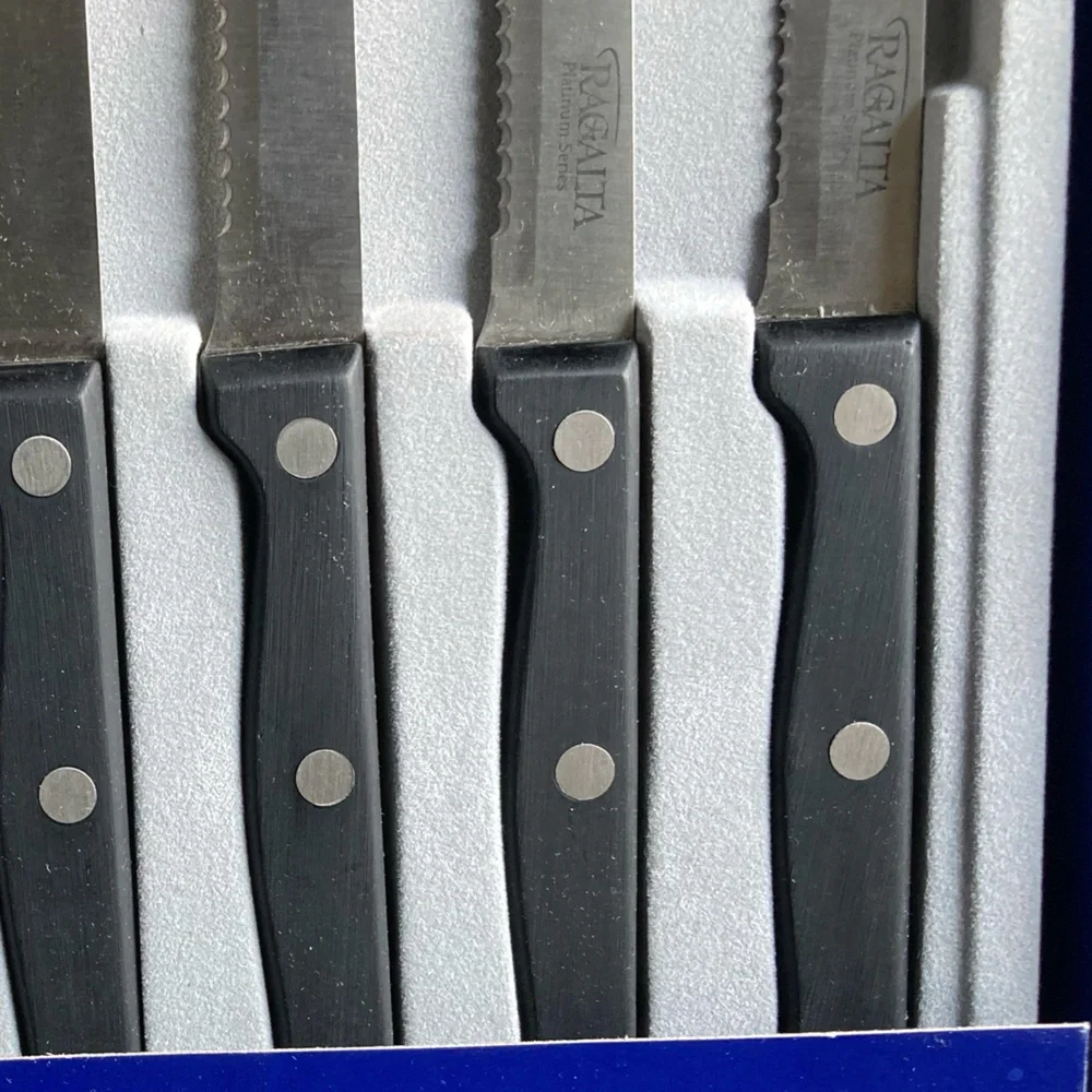 Ragalta Platinum Series 6 Piece Stainless Steel Deluxe Steak Knife Set